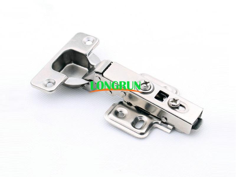 35mm soft-closing clip on hinge, with steel clip